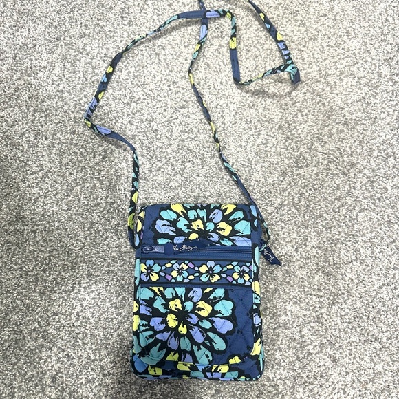 Vera Bradley Indigo Pop Mini Hipster Crossbody Bag - Picture 1 of 4